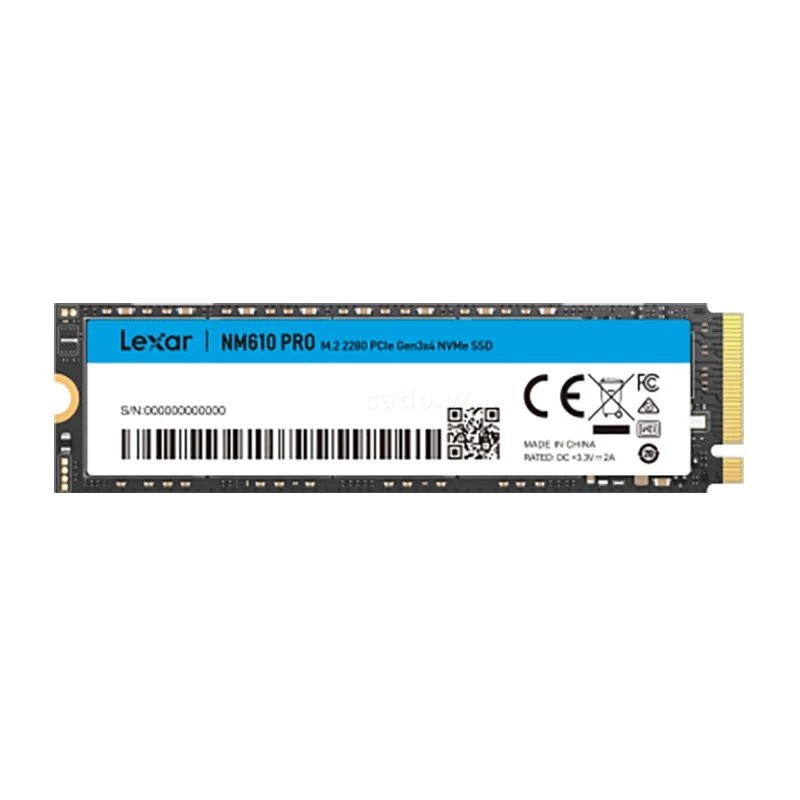 Ổ cứng SSD Lexar NM610 Pro 1TB | PCIe Gen3x4 NVMe, M.2 2280 (LNM610P001T-RNNNG) – ảnh 1
