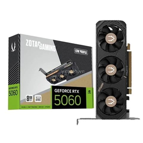 Card màn hình NVIDIA GeForce RTX 5060 Zotac LOW PROFILE  (ZT-B50600L-10L) | 8GB GDDR7, 3840 CUDA – ảnh 1