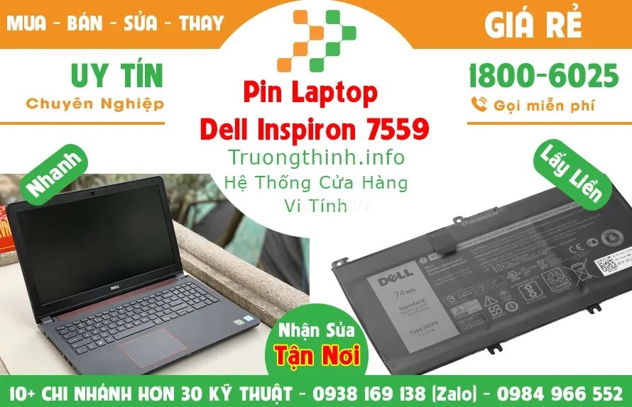 Pin Laptop Dell Inspiron 7559 – ảnh 1