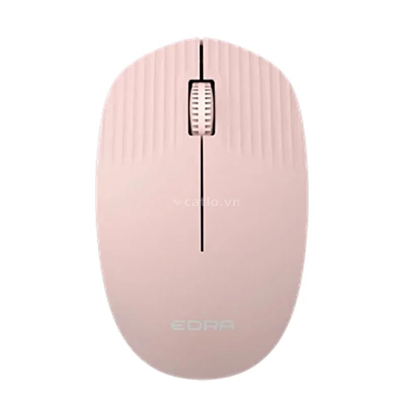 Chuột văn phòng EDRA EM608W | Wireless 2.4Ghz, 1000 DPI, 47g, Hồng – ảnh 1