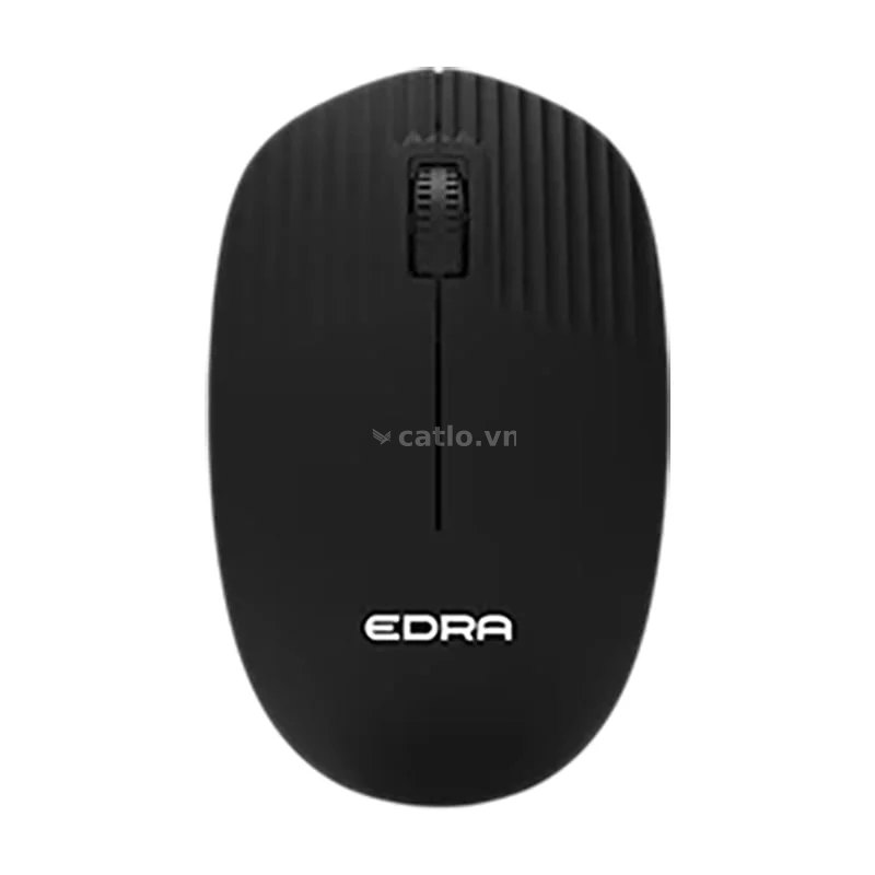 Chuột văn phòng EDRA EM608W | Wireless 2.4Ghz, 1000 DPI, 47g, Đen – ảnh 1