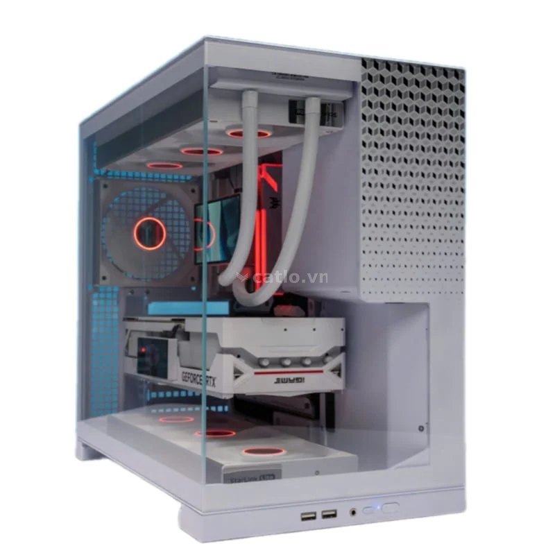 Thùng máy Leopard AX-1 ATX (Không Kèm Fan) - Trắng – ảnh 1