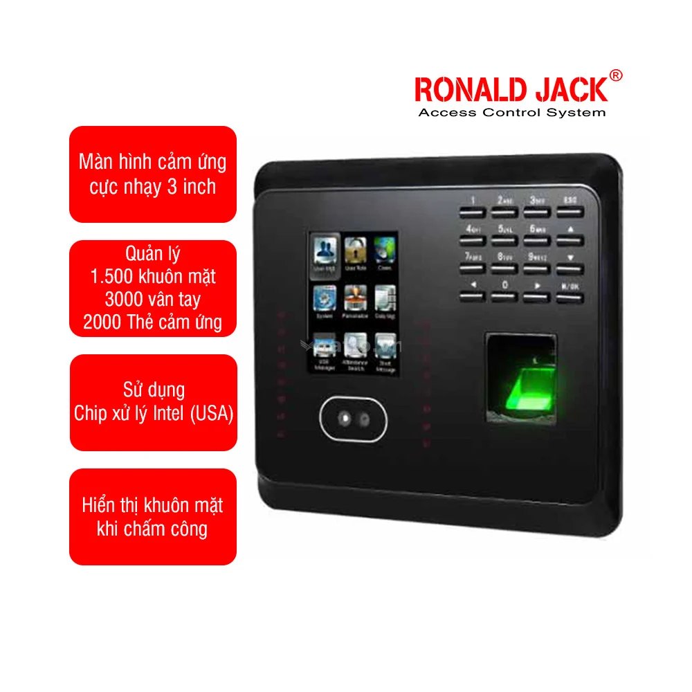 Máy chấm công khuôn mặt RONALD JACK MB300 – ảnh 1