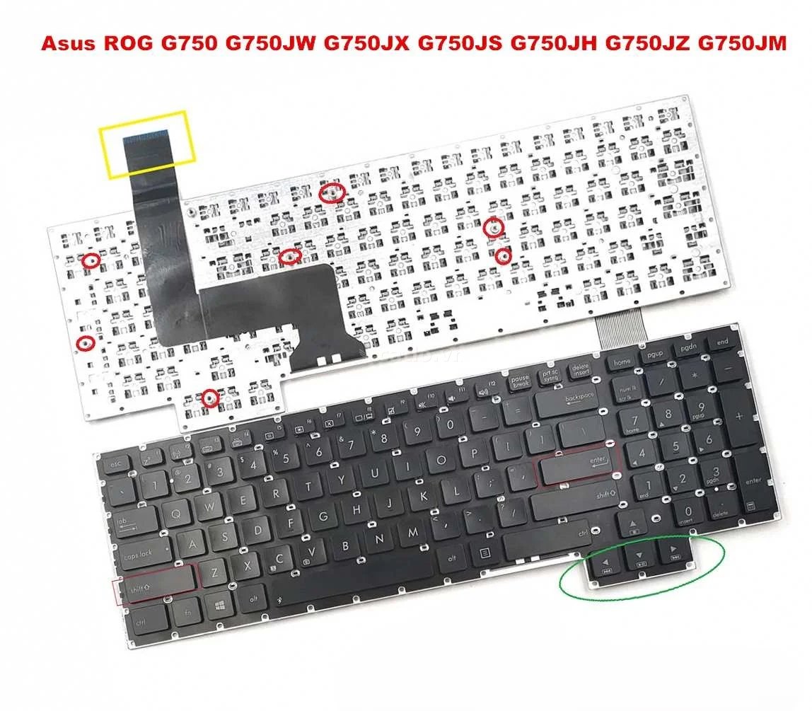 Bàn phím laptop Asus G750, G750J, G750JH, G750JM, G750JS – ảnh 1