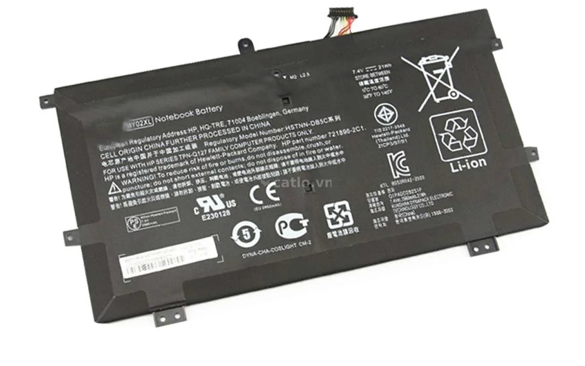 Pin laptop HP SlateBook x2 10‑H010NR – MY02XL (2 cell ~7.4 V) – ảnh 1