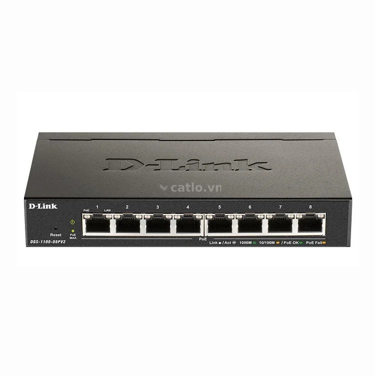 Switch 8 Port POE D-Link DGS-1100-08PV2 10/100/1000Mbps – ảnh 1